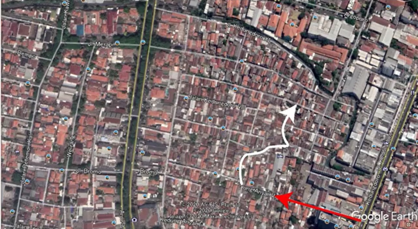 カンポン・サワハンと調査地区